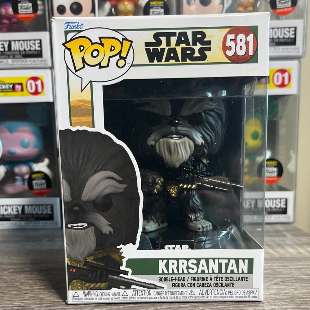 Funko Pop Star Wars Krrsantan Figure - Black and Gray